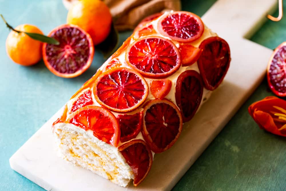 Blood Orange Cake Roll