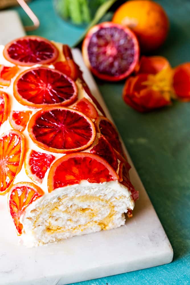 Blood Orange Cake Roll