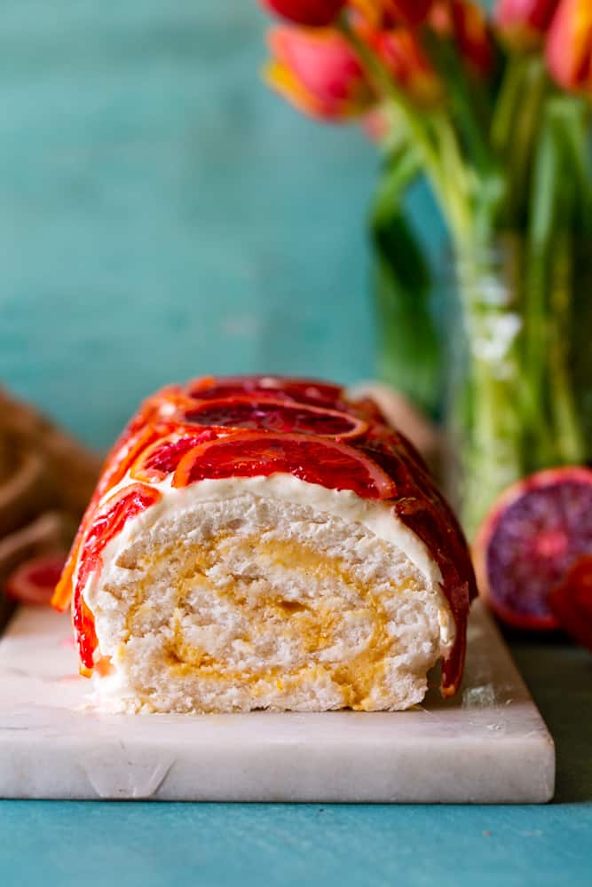 Blood Orange Cake Roll