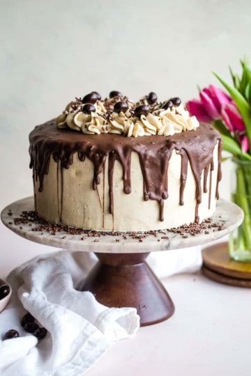 Layered Coffee Cake with Mascarpone Frosting - The Seaside Baker