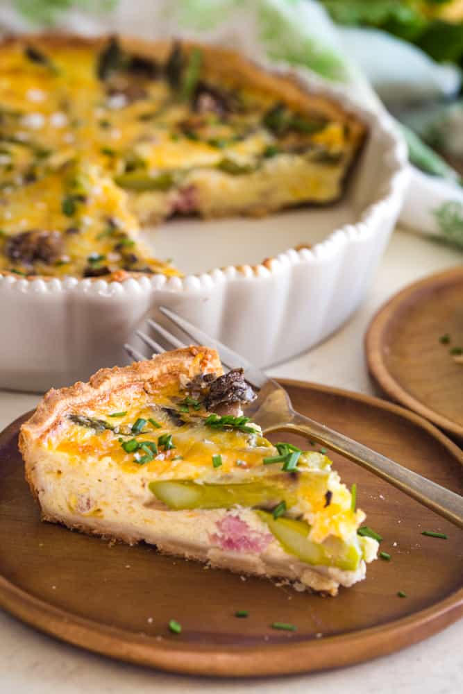 Asparagus Ham Quiche