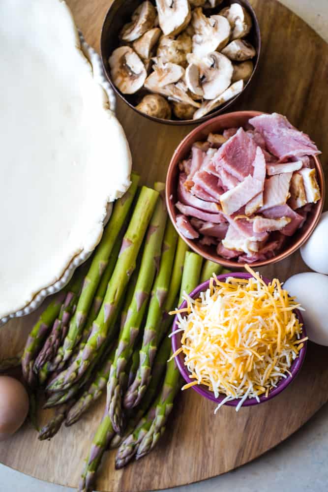 Asparagus Ham Quiche