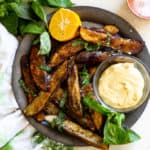 Crispy Pesto Potato Wedges