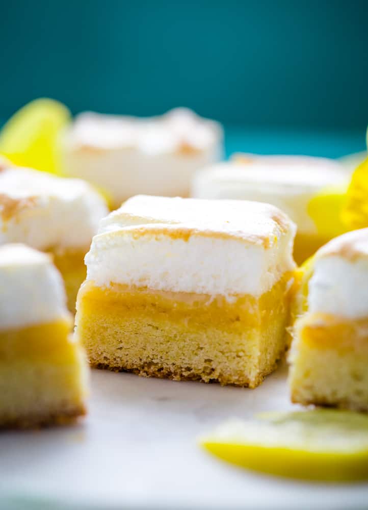 Lemon Meringue Pie Bars - The Seaside Baker