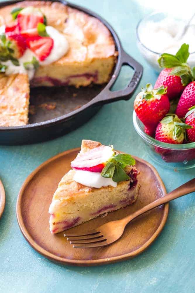 Strawberry Skillet Cake