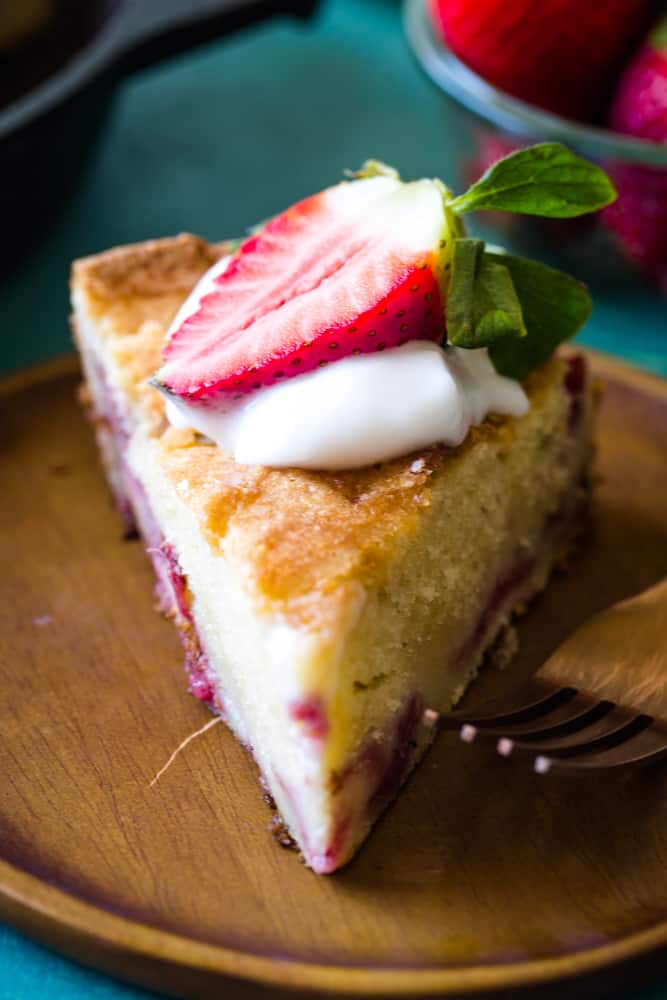 Strawberry Skillet Cake