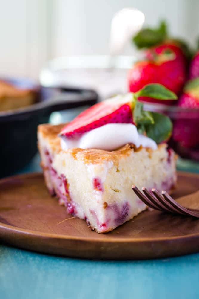 Strawberry Skillet Cake