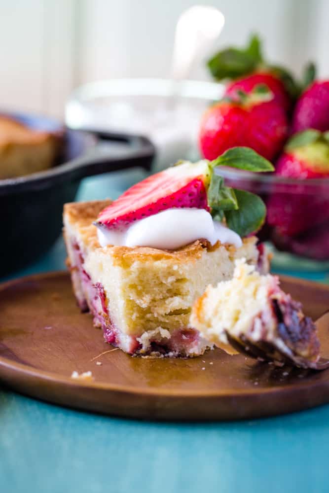 Strawberry Skillet Cake