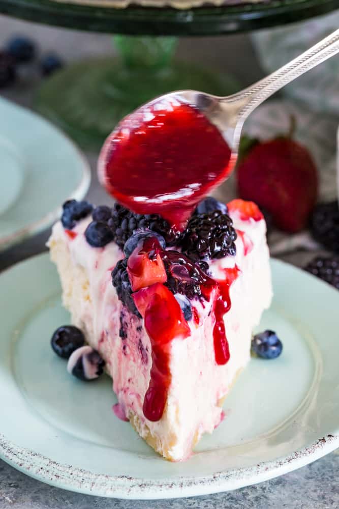 Berry topped Cheesecake