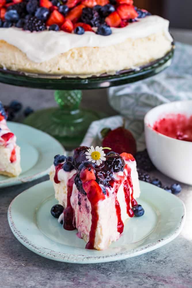 Berry Cheesecake Recipe - The Seaside Baker