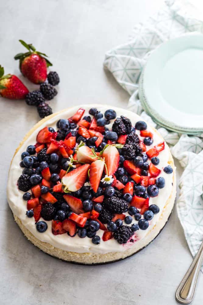 Berry topped Cheesecake 