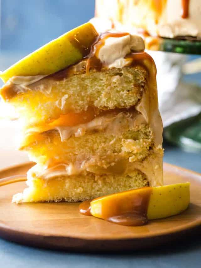 Caramel Apple Pie Cake Story