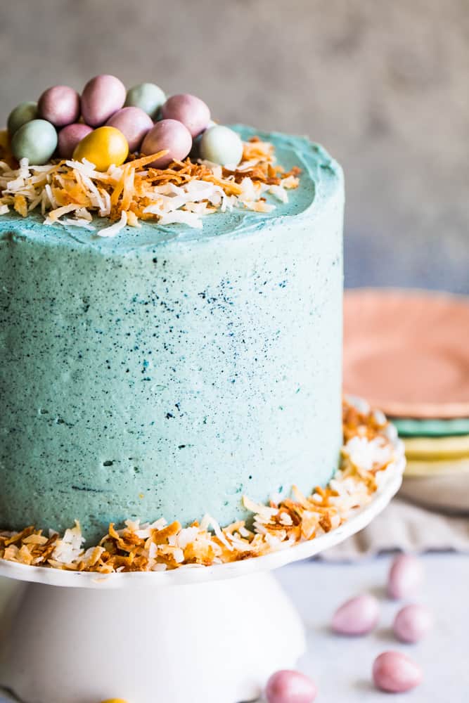 Chocolate Robin's Egg Easter cake