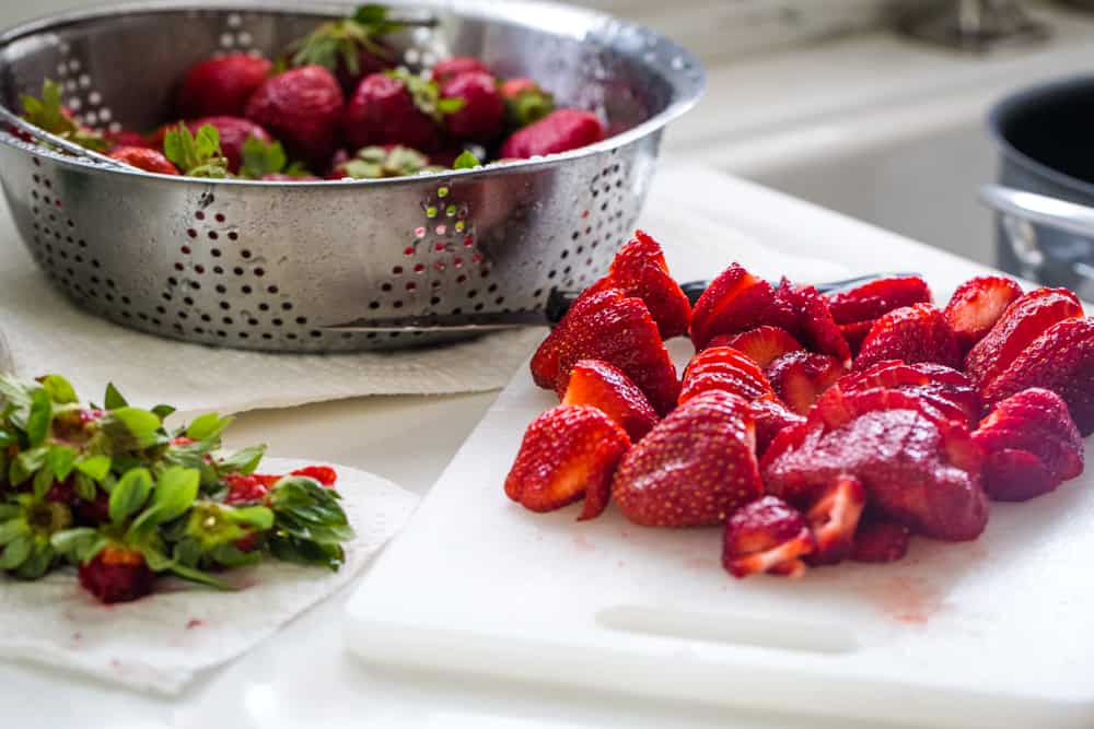 easy strawberry mint jam