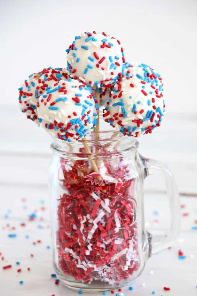patriotic cake pops