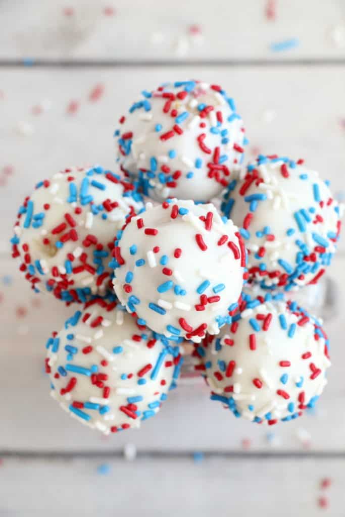 patriotic cake pops