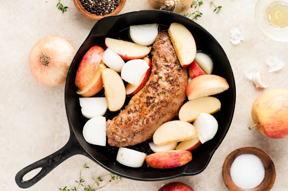 cooking pork tenderloin with apples