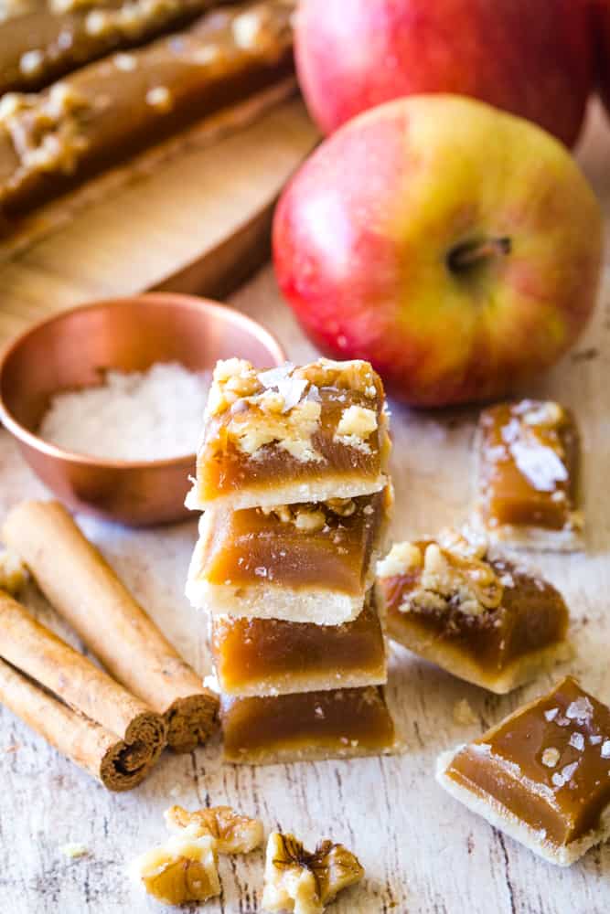 stacked apple caramel recipe squares
