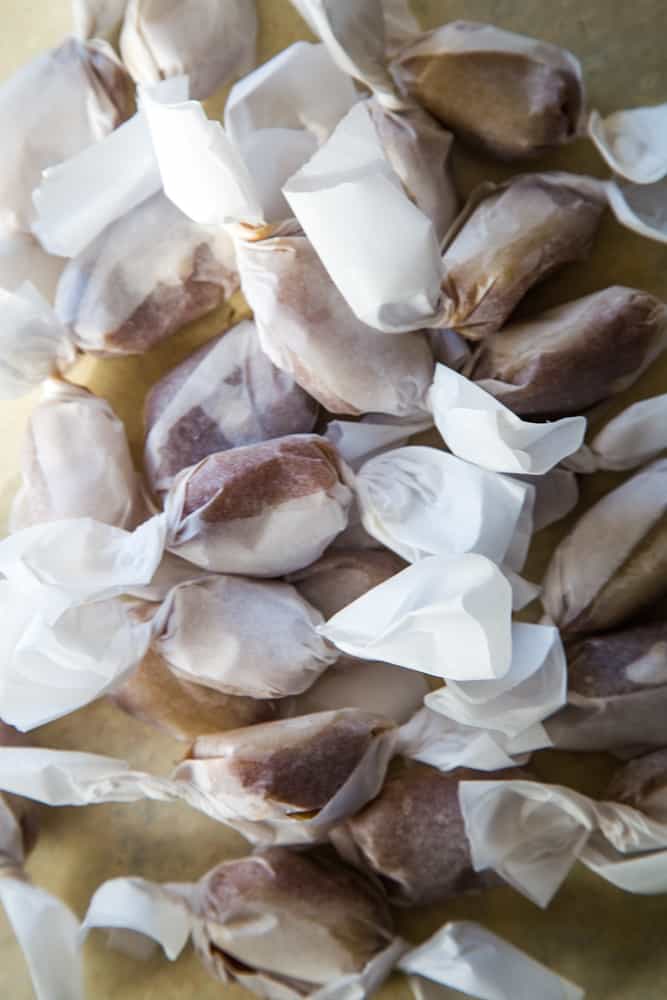 individually wrapped apple caramels