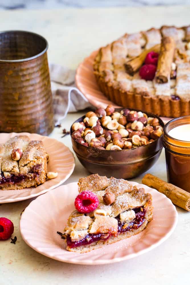 slice of linzer torte recipe