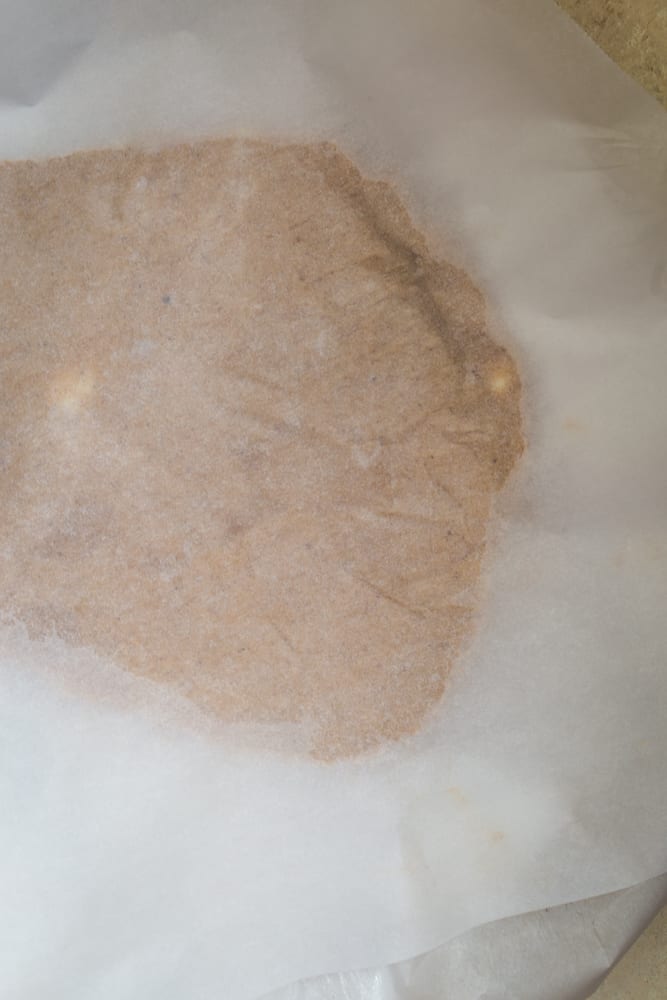 linzer torte recipe dough in parchment paper