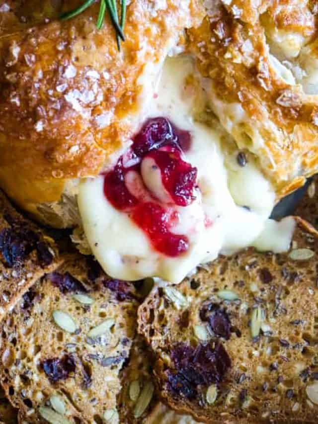 Cranberry Baked Brie Story