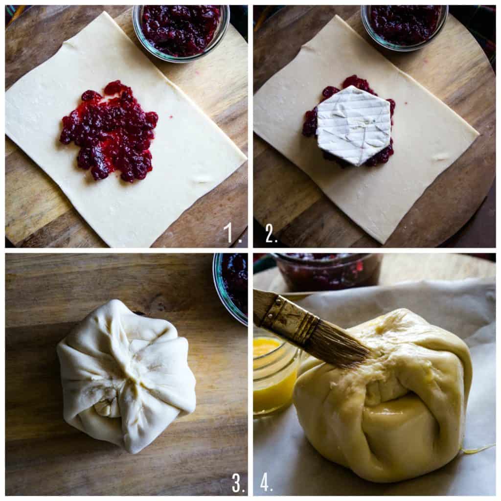 how to make cranberry baked brie