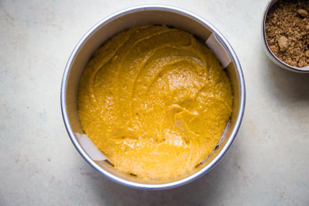 pumpkin coffee cake batter