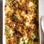 Gruyere Broccoli Casserole is full of flavor! This easy-to-make broccoli casserole is a comforting and satisfying side dish the whole family will love.