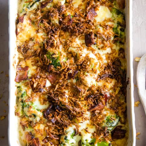 Gruyere Broccoli Casserole - The Seaside Baker