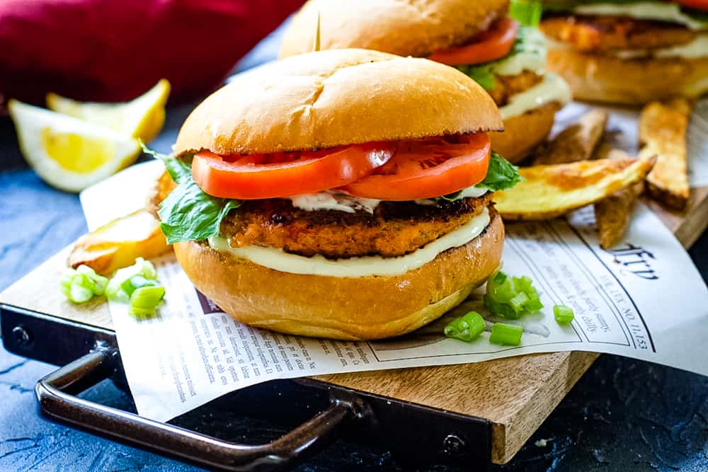 Chipotle Salmon Burger Recipe