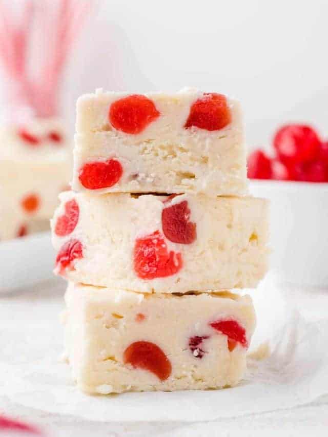 Cherry Cheesecake Fudge Story