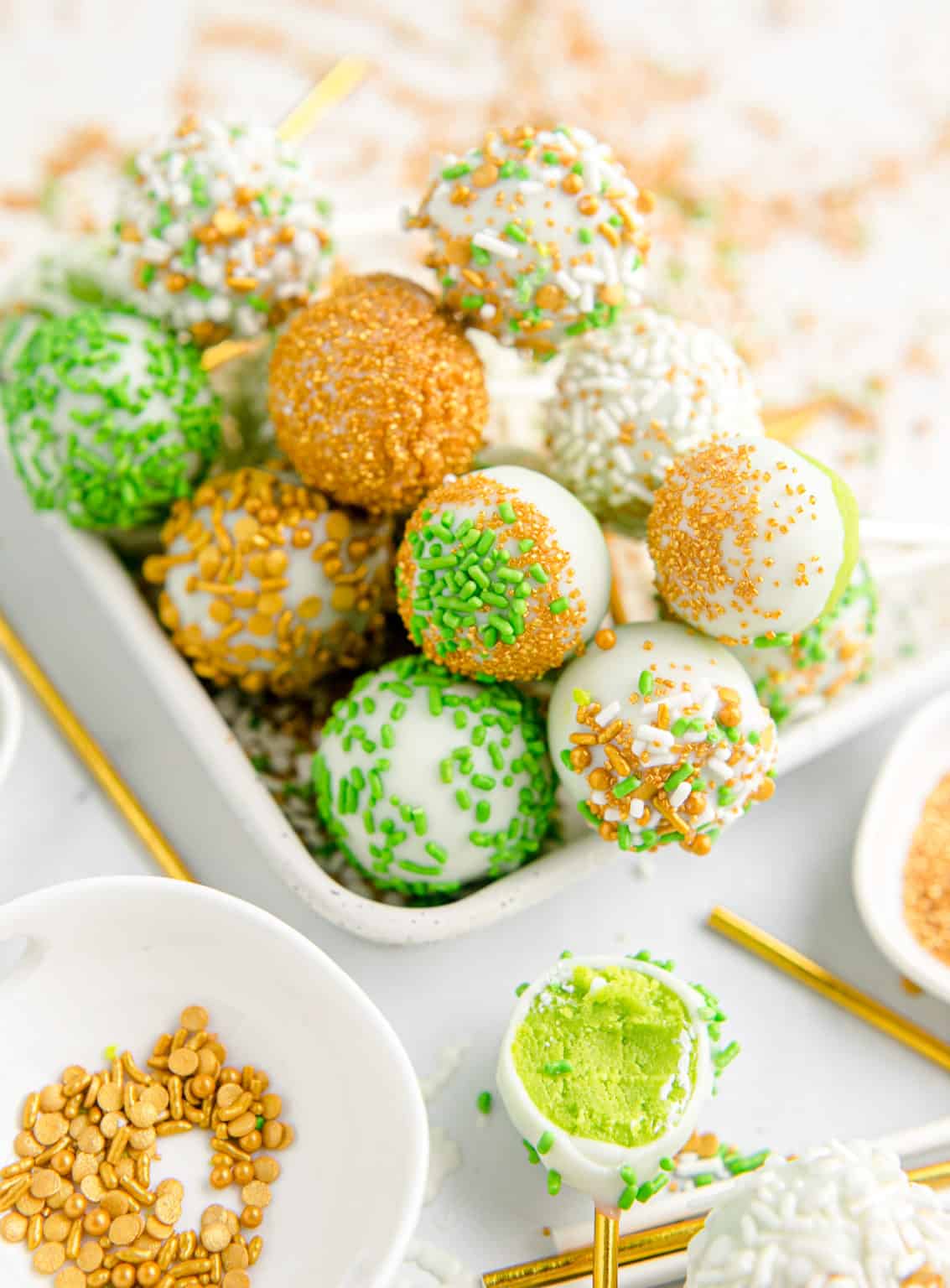 Green Cake Pops The Seaside Baker