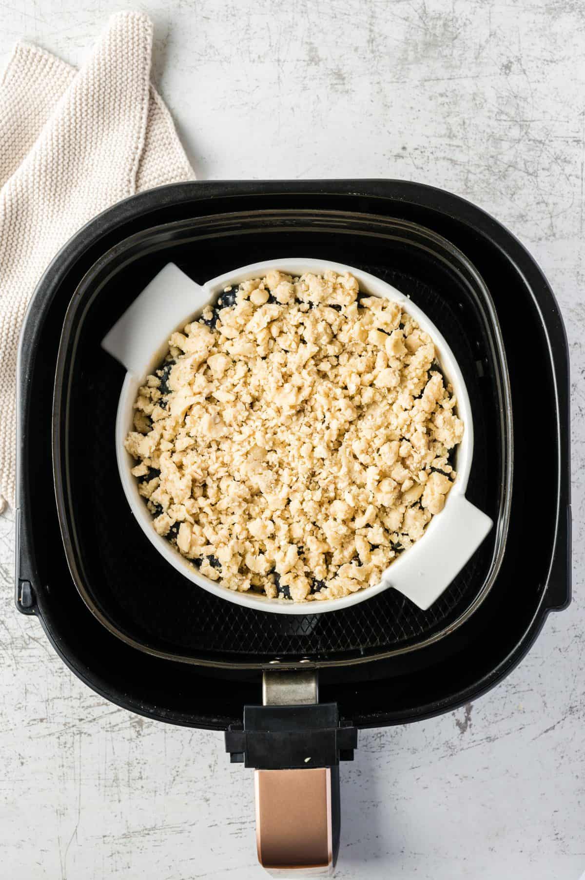 Air Fryer Blueberry Apple Crumble The Seaside Baker