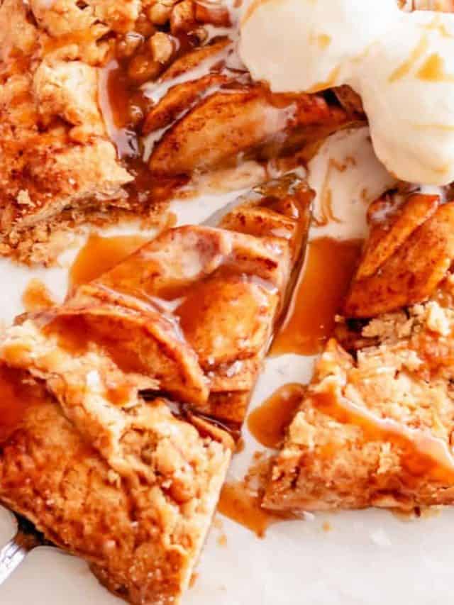 Apple Galette with Salted Caramel Sauce Story