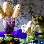 shot of all 4 no-bake halloween treats