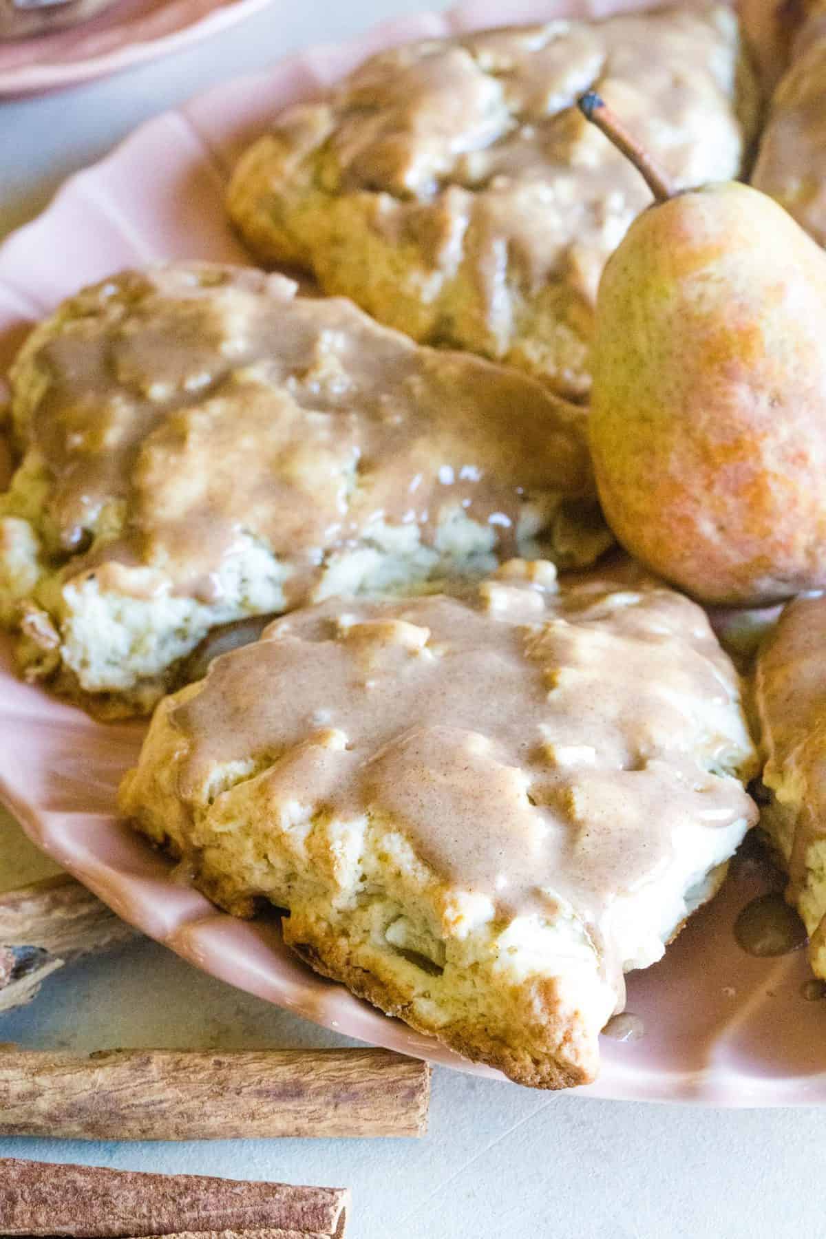 Pear, Cheese & Walnut Scones