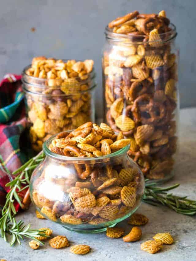 Rosemary Garlic Chex Mix Story