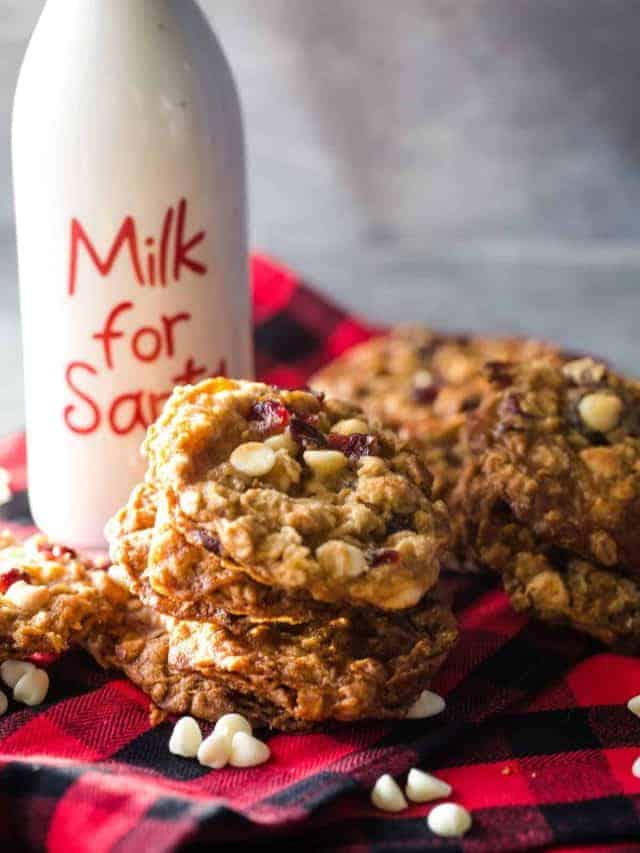 White Chocolate Cranberry Oatmeal Cookies Story