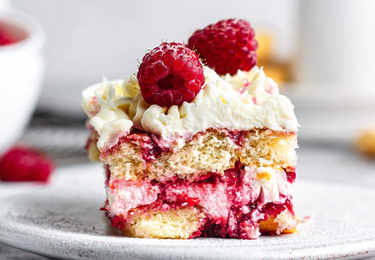 Raspberry Amaretto Tiramisu - The Seaside Baker