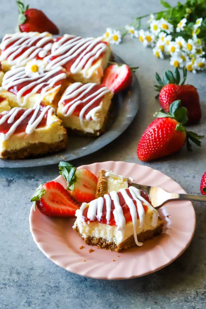 Philadelphia Strawberry Cheesecake Snack Bars The Seaside Baker