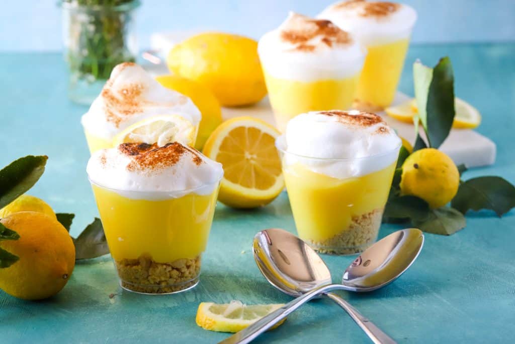 Lemon Meringue Pie Pudding Cups The Seaside Baker
