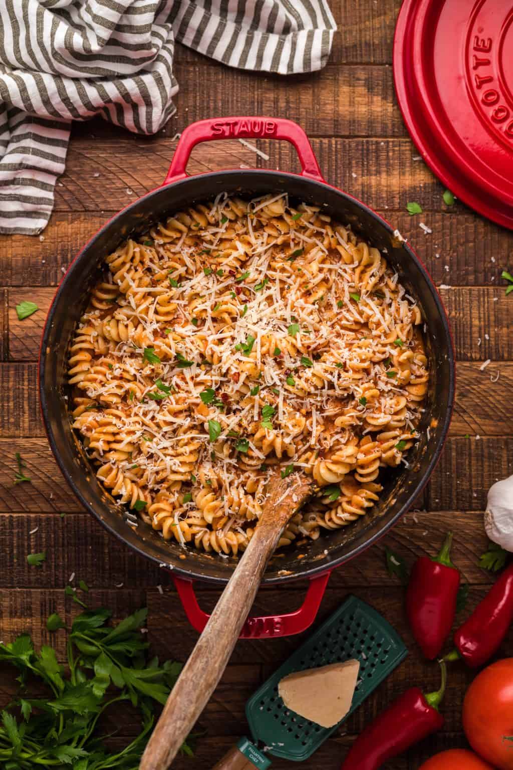 Spicy Fusilli Pasta The Seaside Baker