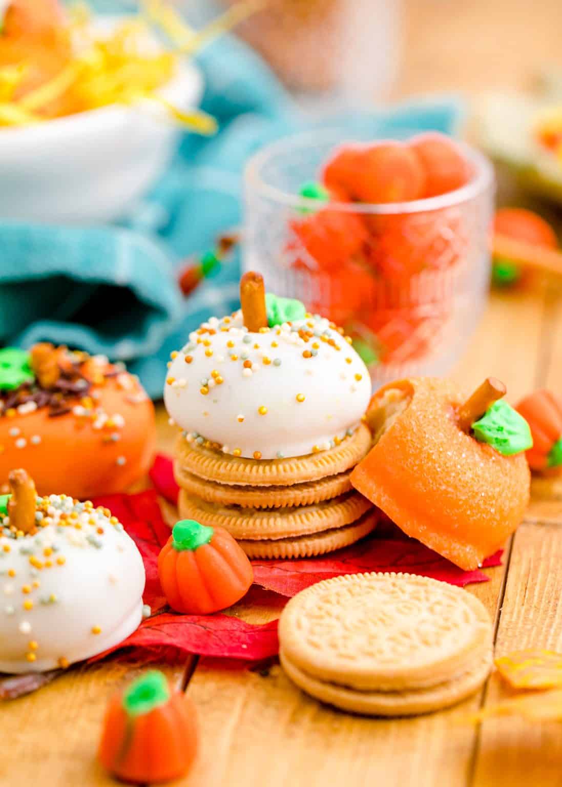 Oreo Pumpkin Cookie Balls The Seaside Baker