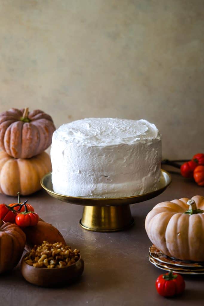 Sweet Potato Layer Cake with Marshmallow Frosting - The Seaside Baker