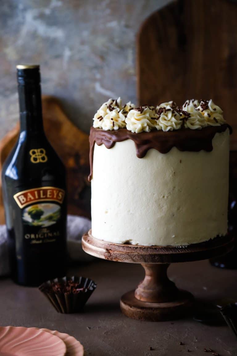 Baileys Irish Cream Chocolate Layer Cake Recipe - The Seaside Baker