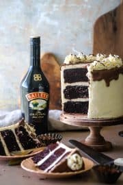 Baileys Irish Cream Chocolate Layer Cake Recipe - The Seaside Baker