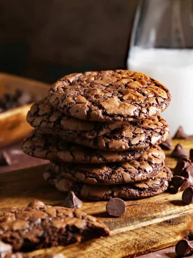 Chocolate Brownie Cookies (Made From Brownie Mix)