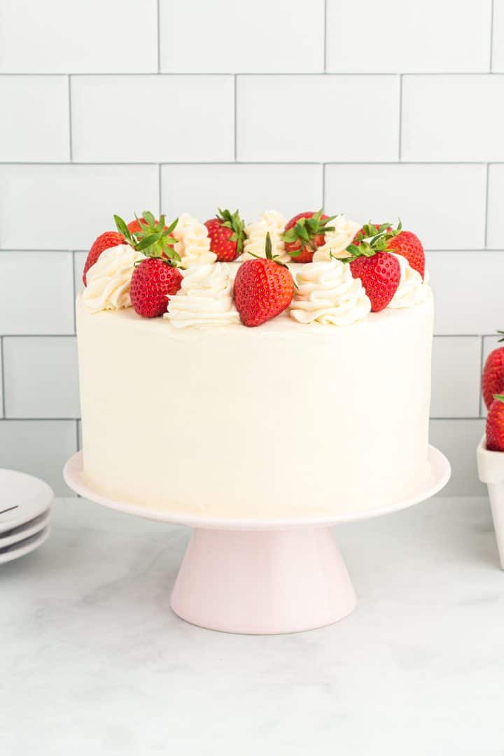 How To Make An Easy Strawberry Cake Filling Recipe The Seaside Baker