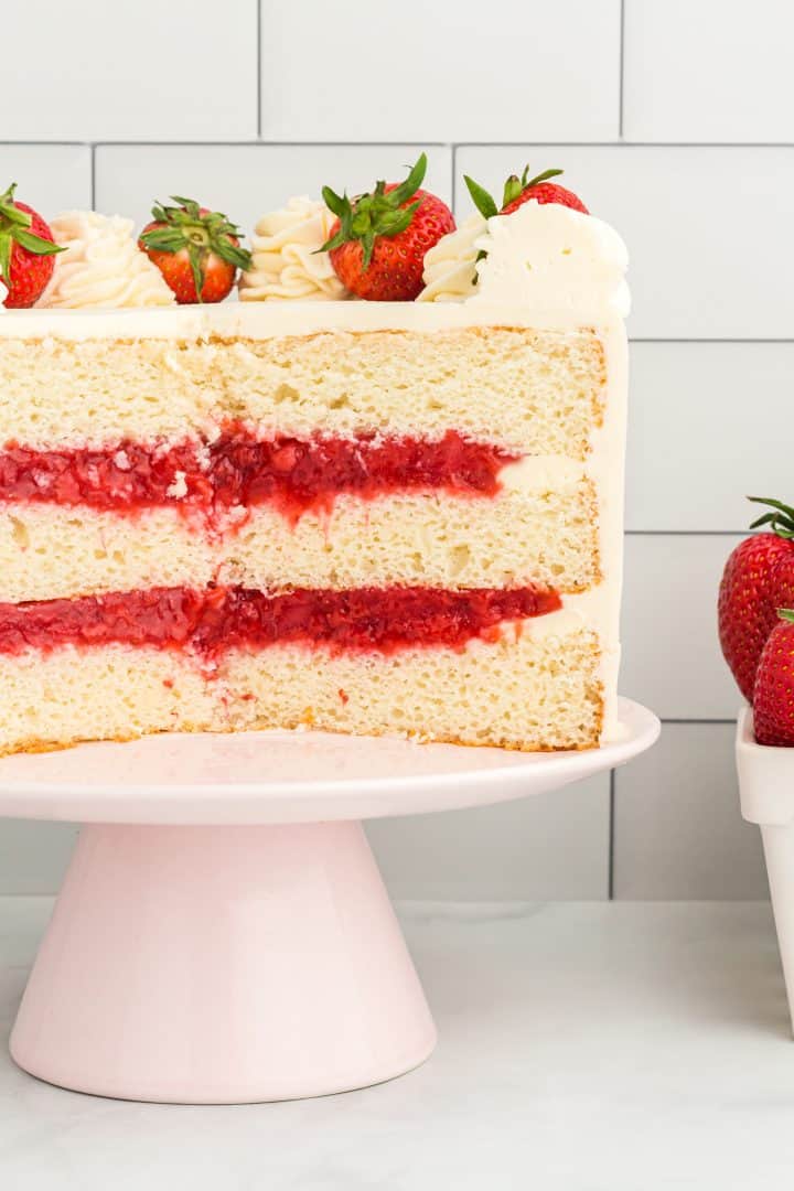 How to make an easy strawberry cake filling recipe the seaside baker